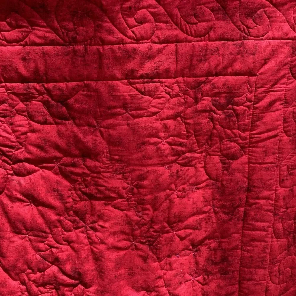 NWT. Christmas Forest Tree with Deer Lap Quilt Hand Crafted